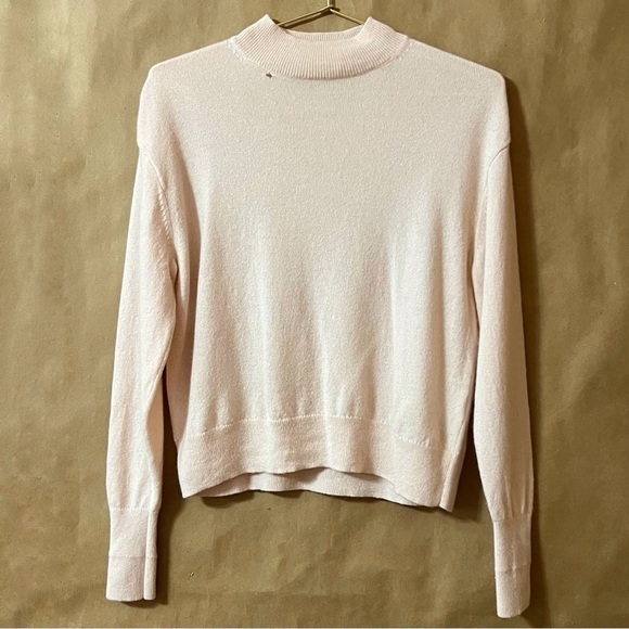 Everlane Sweaters - Everlane | Cashmere Crop Mock Neck Sweater Pullover Pink Size XS